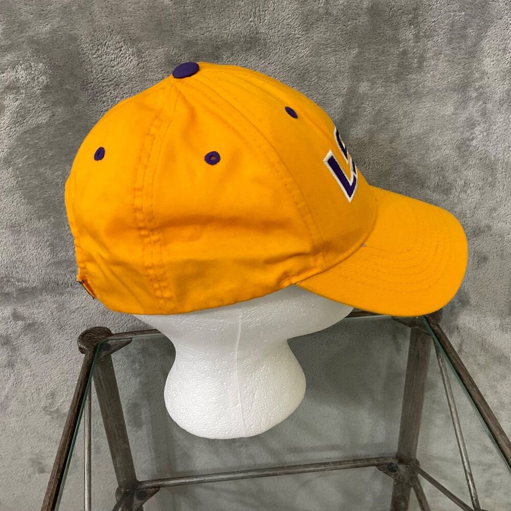 LSU Tigers Gold embroidered Adj. Baseball Cap Hat - Picture 6 of 8